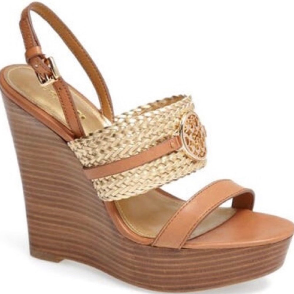 Coach Beatriz Wedge Platform Sandals sz 6.5 B